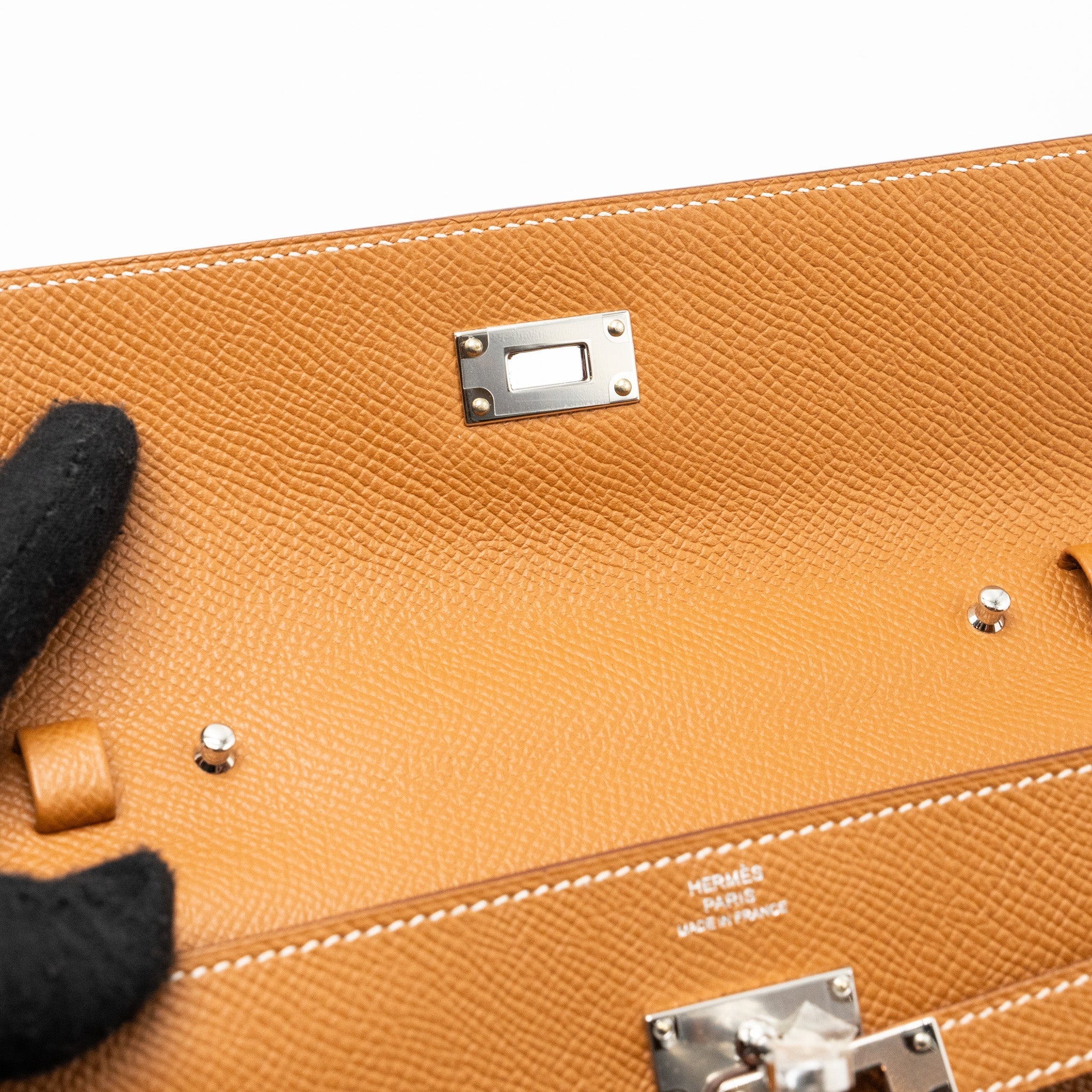 HERMES KELLY TO GO EPSOM GOLD SHW