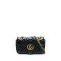GUCCI SMALL MARMONT CALFSKIN BLACK GHW
