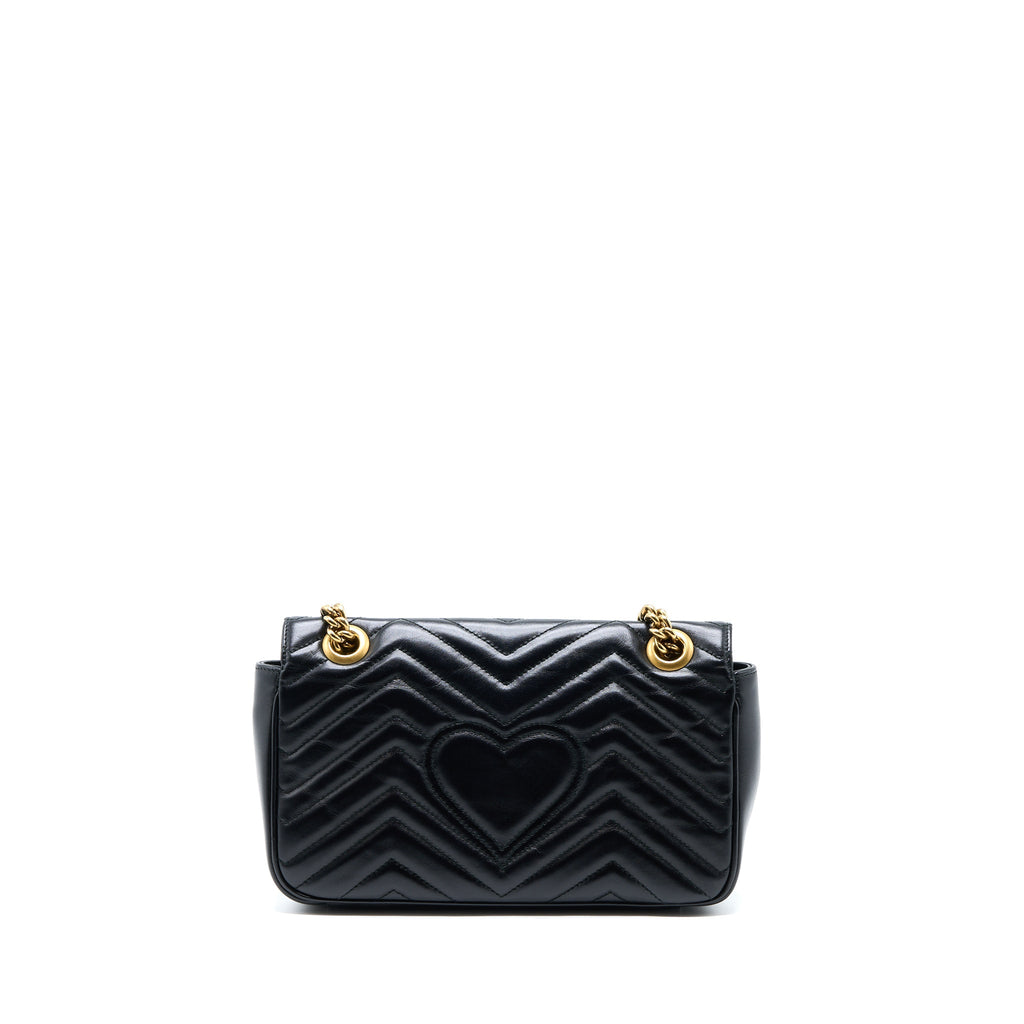 GUCCI SMALL MARMONT CALFSKIN BLACK GHW