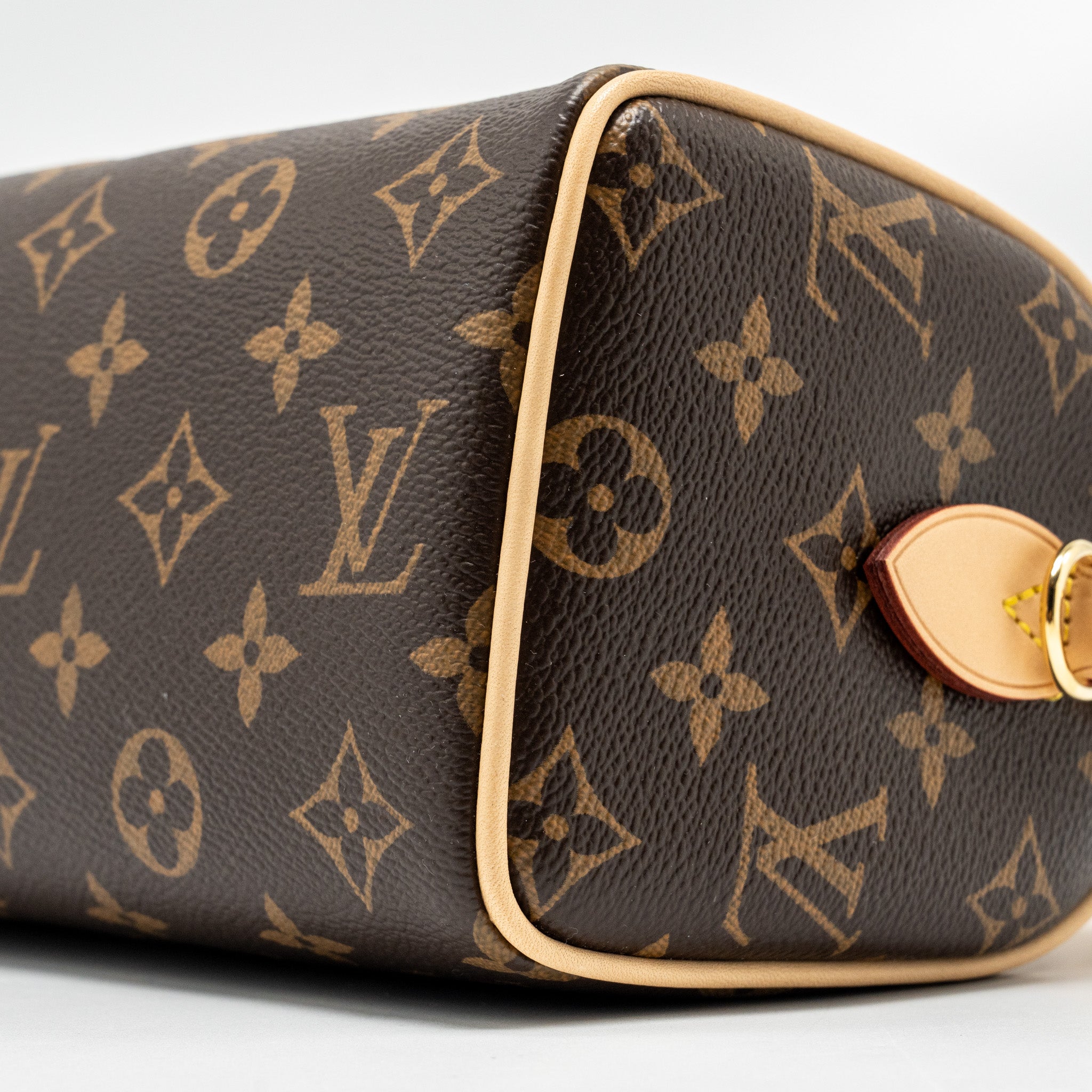 LOUIS VUITTON SPEEDY BANDOULIERE 20 MONOGRAM CANVAS BLACK STRAP GHW