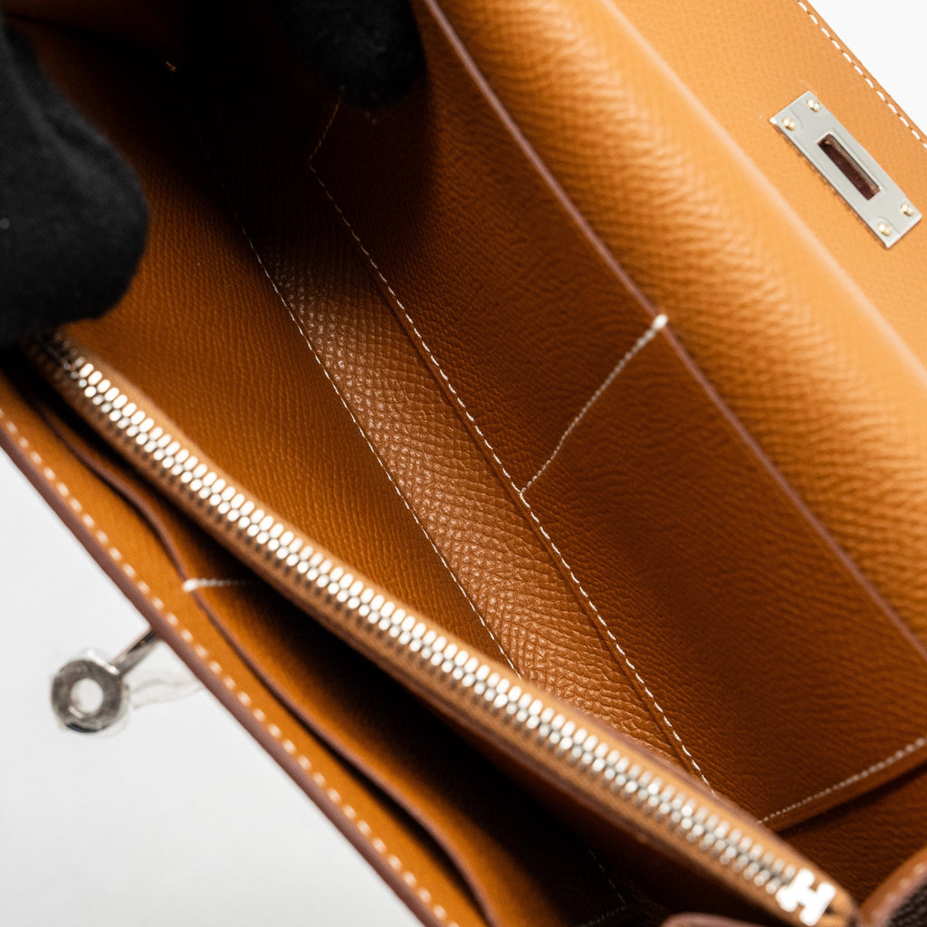 HERMES KELLY TO GO EPSOM GOLD SHW