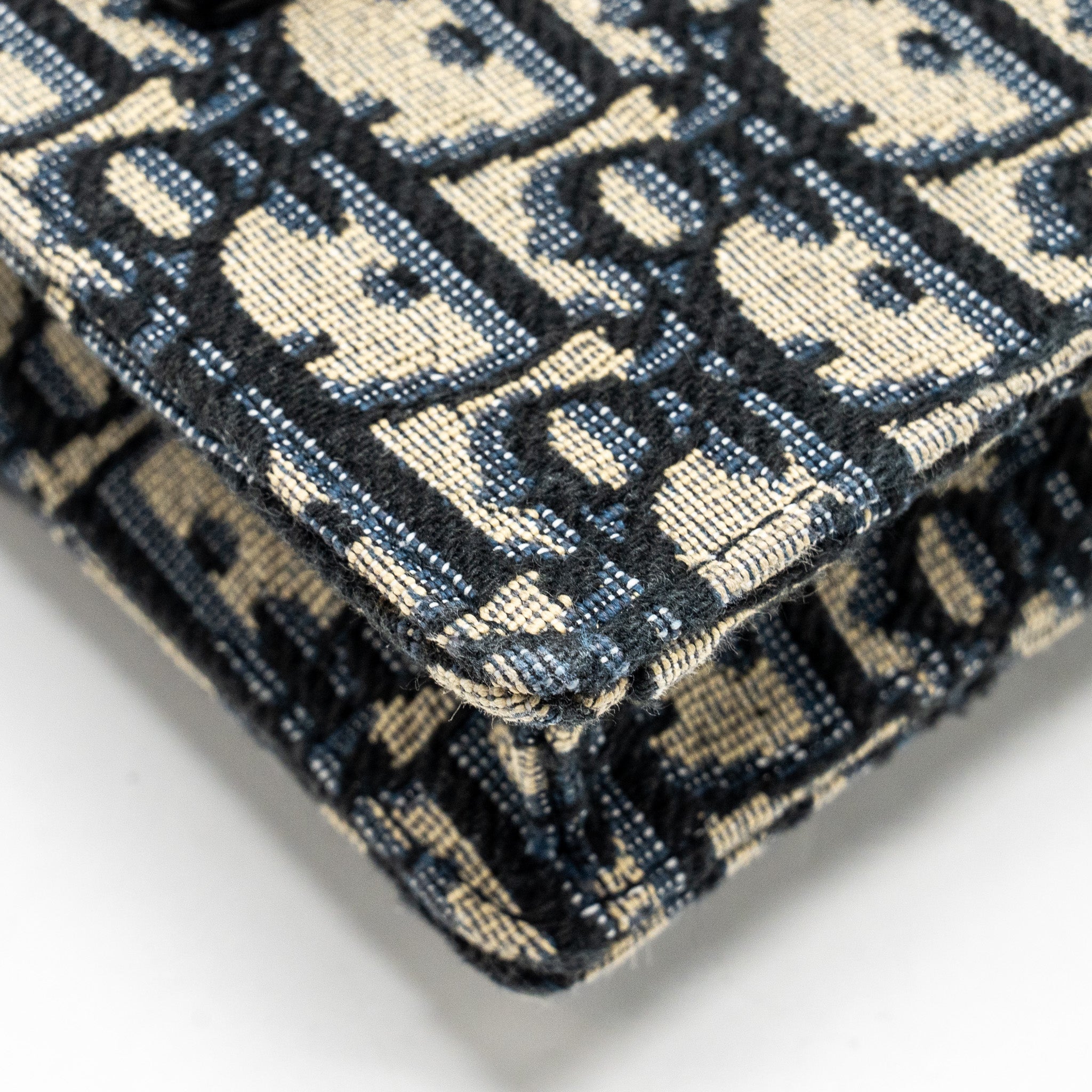 DIOR SADDLE BELT POUCH DIOR OBLIQUE CANVAS BLUE GHW