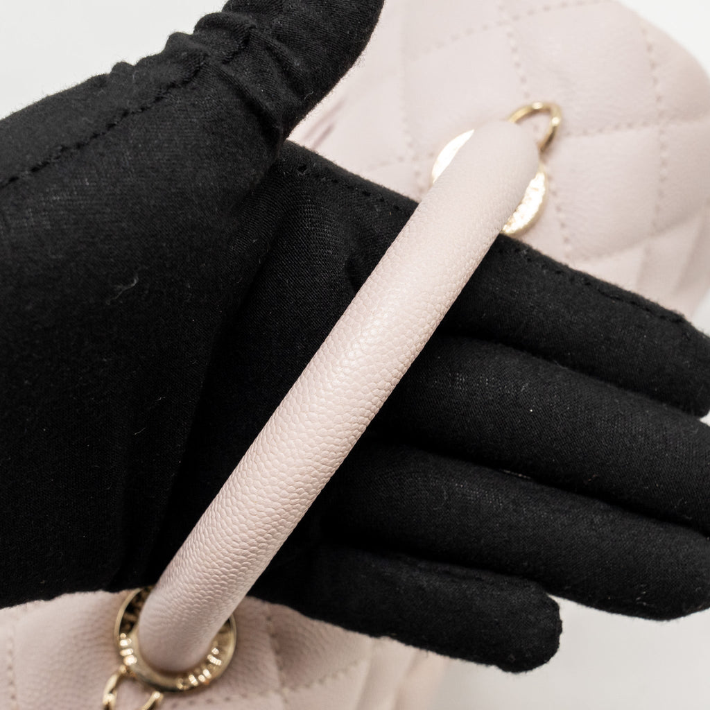CHANEL SMALL COCO HANDLE CAVIAR LILAC LGHW