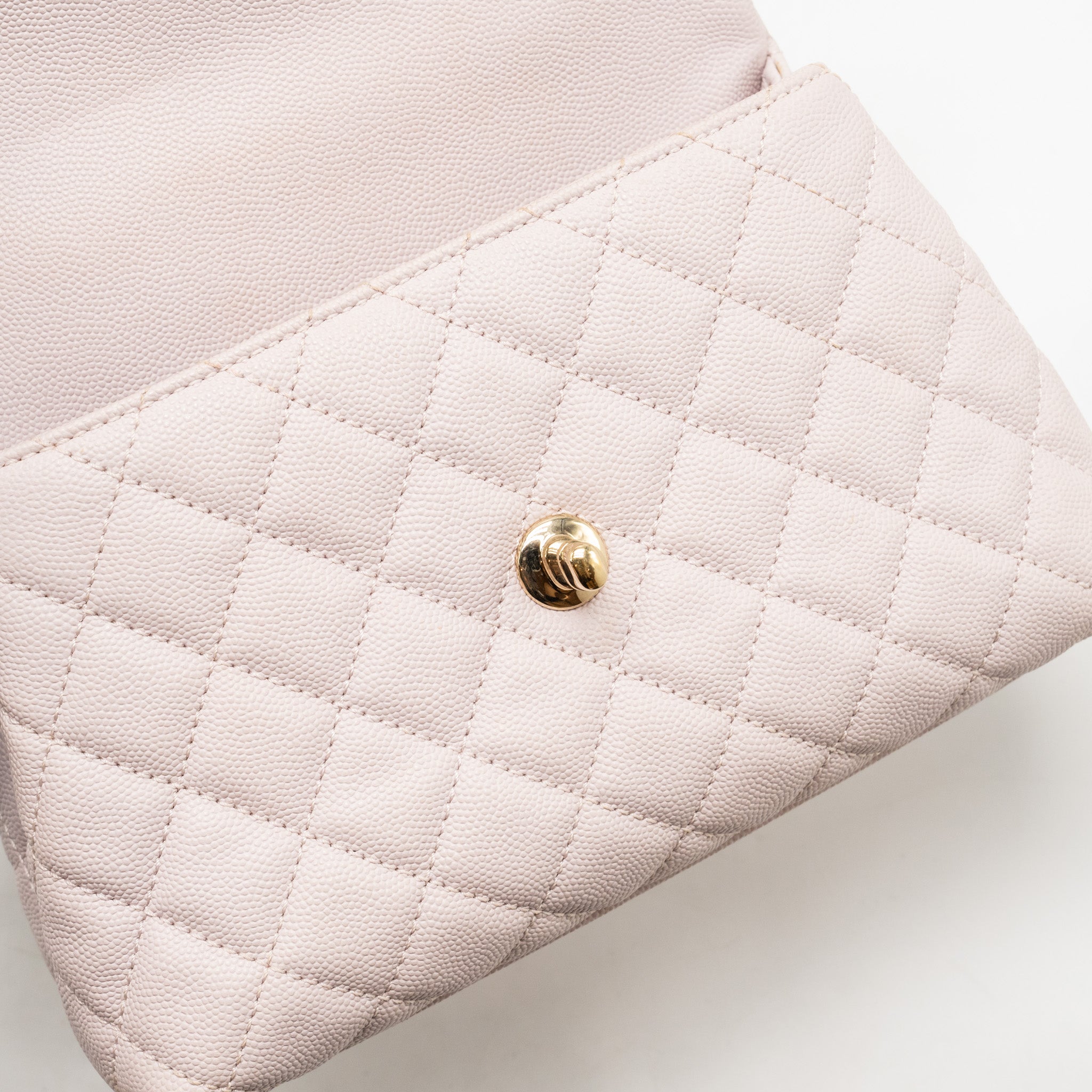 CHANEL SMALL COCO HANDLE CAVIAR LILAC LGHW