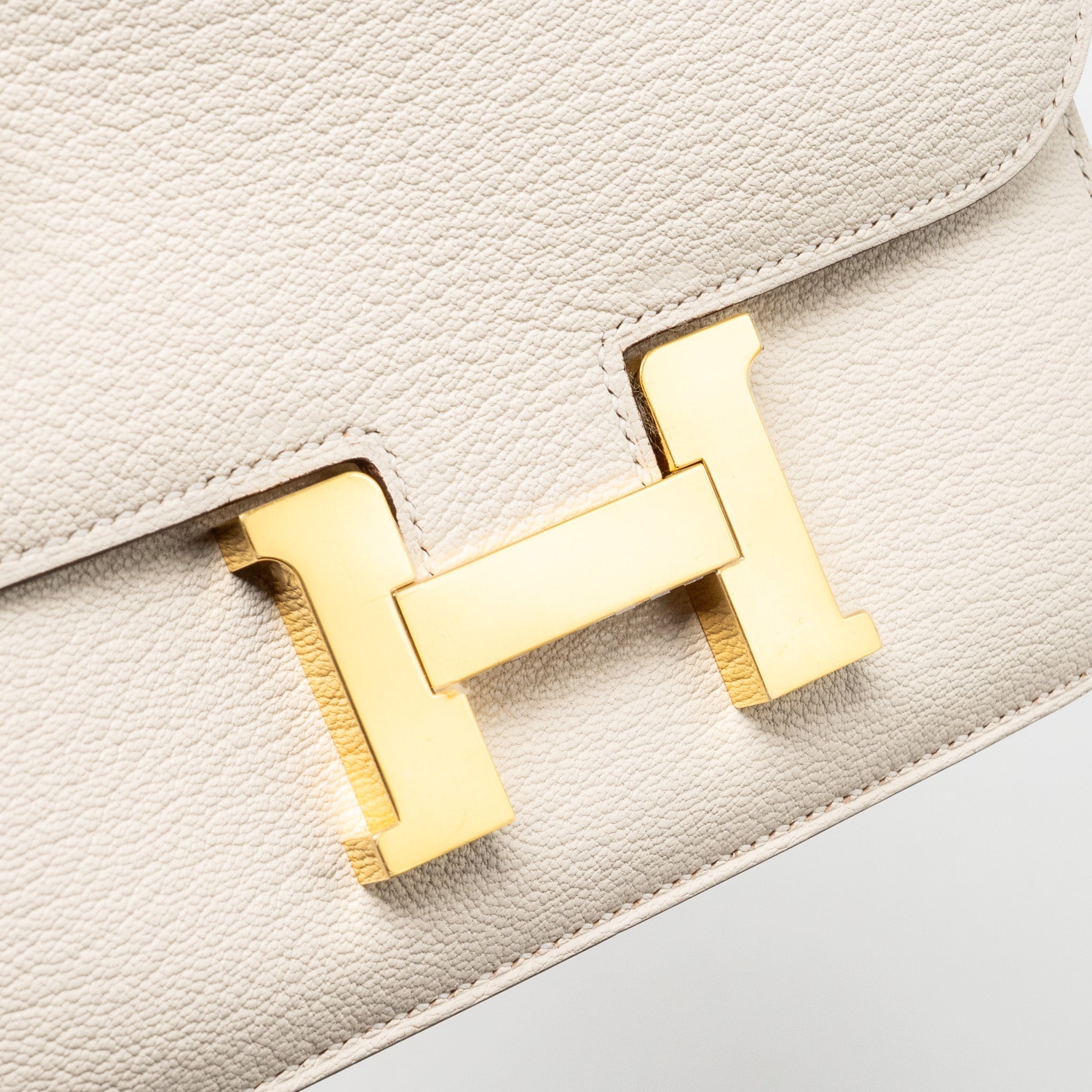 HERMES MINI CONSTANCE CHÈVRE MYSORE NATA GHW
