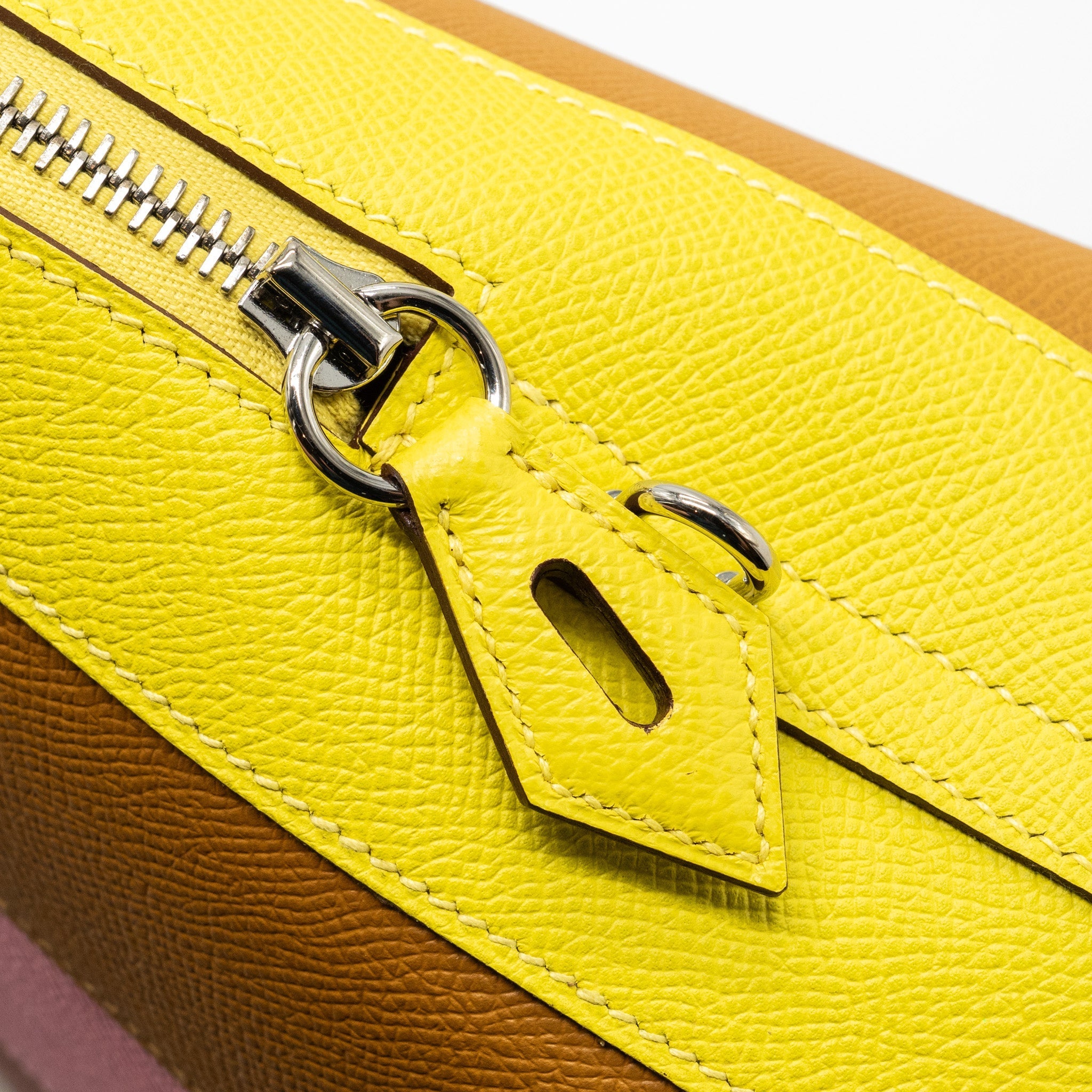 HERMES BOLIDE 1923-30 RAINBOW EPSOM LIME/SESAME/CONFETTI/TERRE BAT SHW