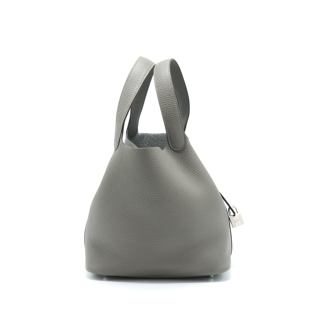 HERMES PICOTIN 22 LOCK BAG CLEMENCE 0L GRIS MEYER SHW