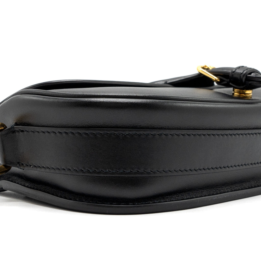 DIOR BOBBY EAST-WEST BAG BOX CALFSKIN BLACK GHW