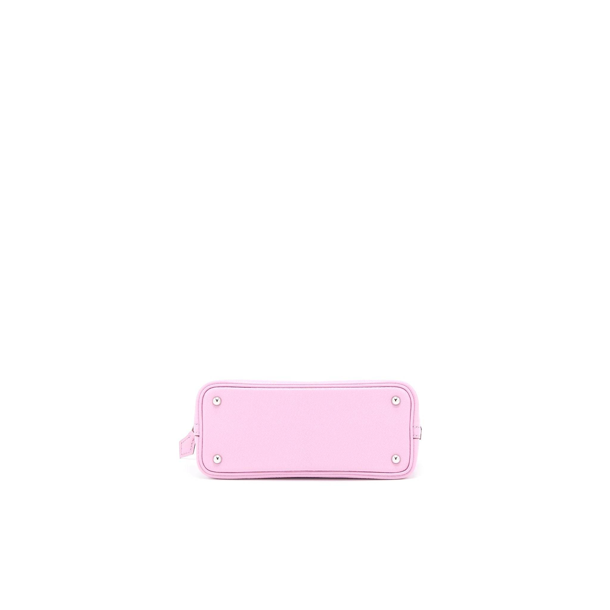 HERMES MINI BOLIDE CHÈVRE MYSORE X9 MAUVE SYLVESTRE SHW