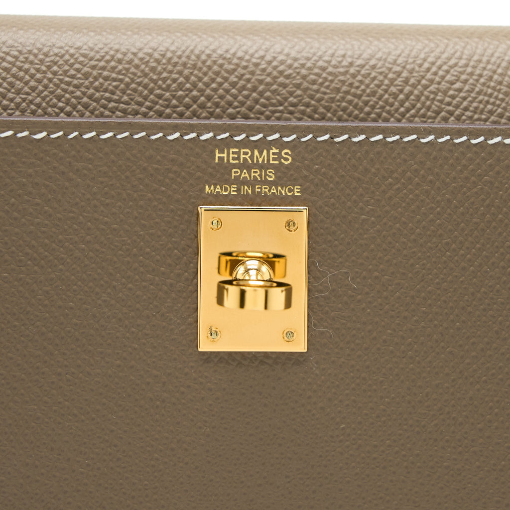 HERMES KELLY 25 EPSOM ETOUPE GHW
