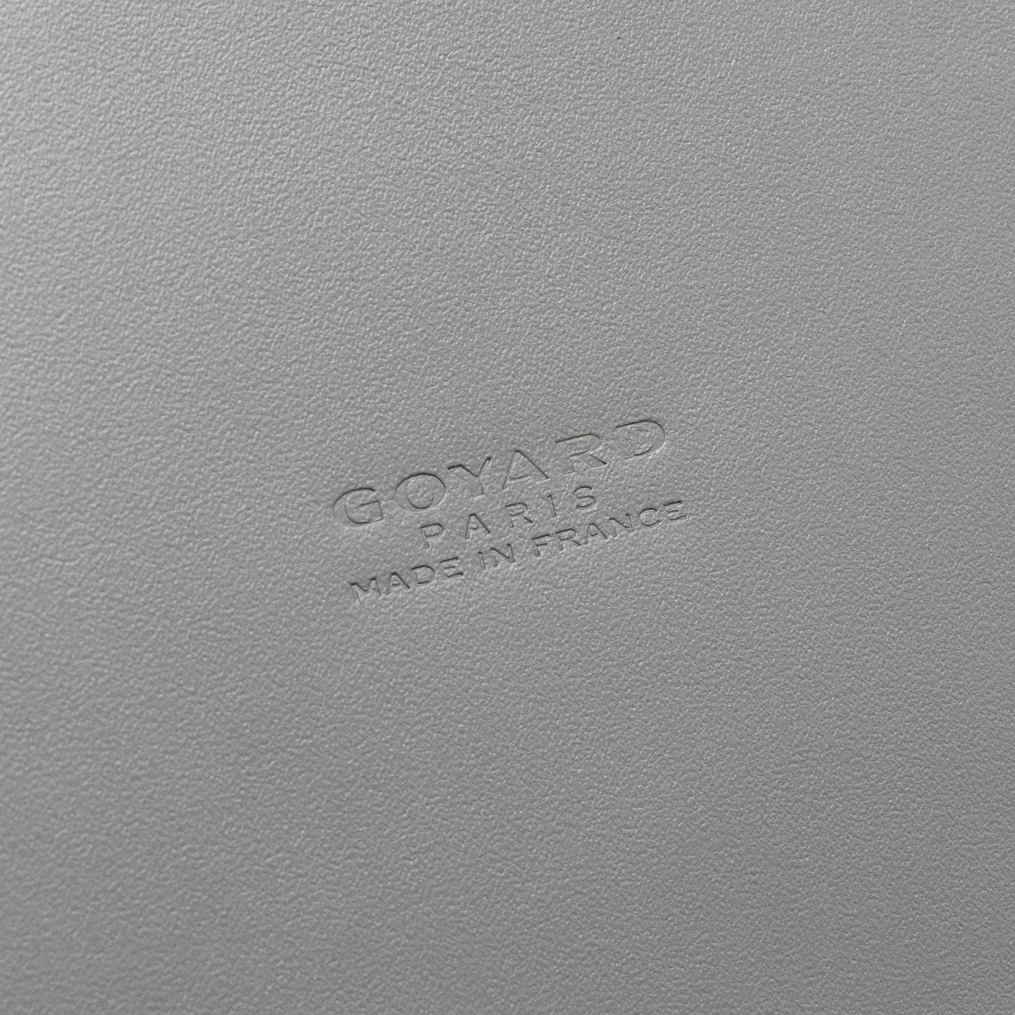 GOYARD VENDOME MINI BAG GOYARDINE CANVAS/CHEVROCHES CALFSKIN GREY SHW