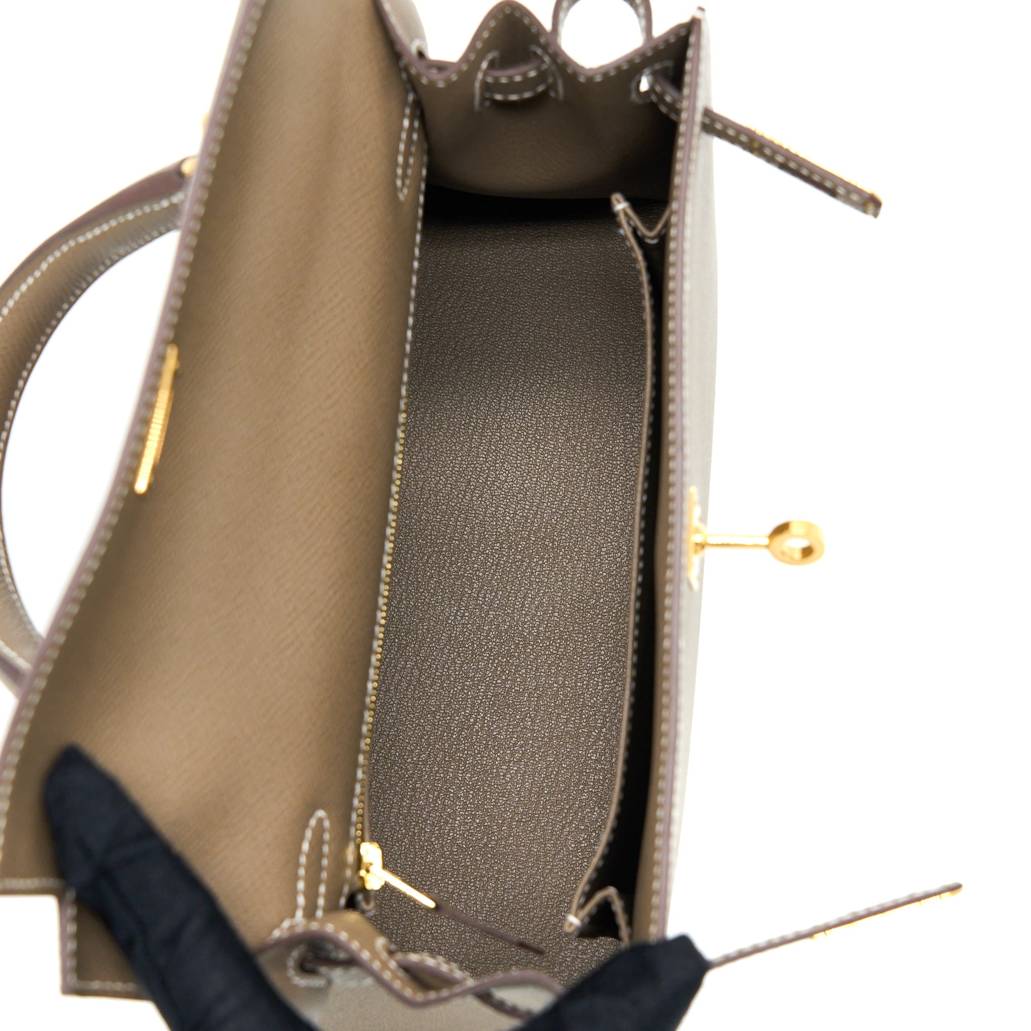 HERMES KELLY 25 EPSOM ETOUPE GHW