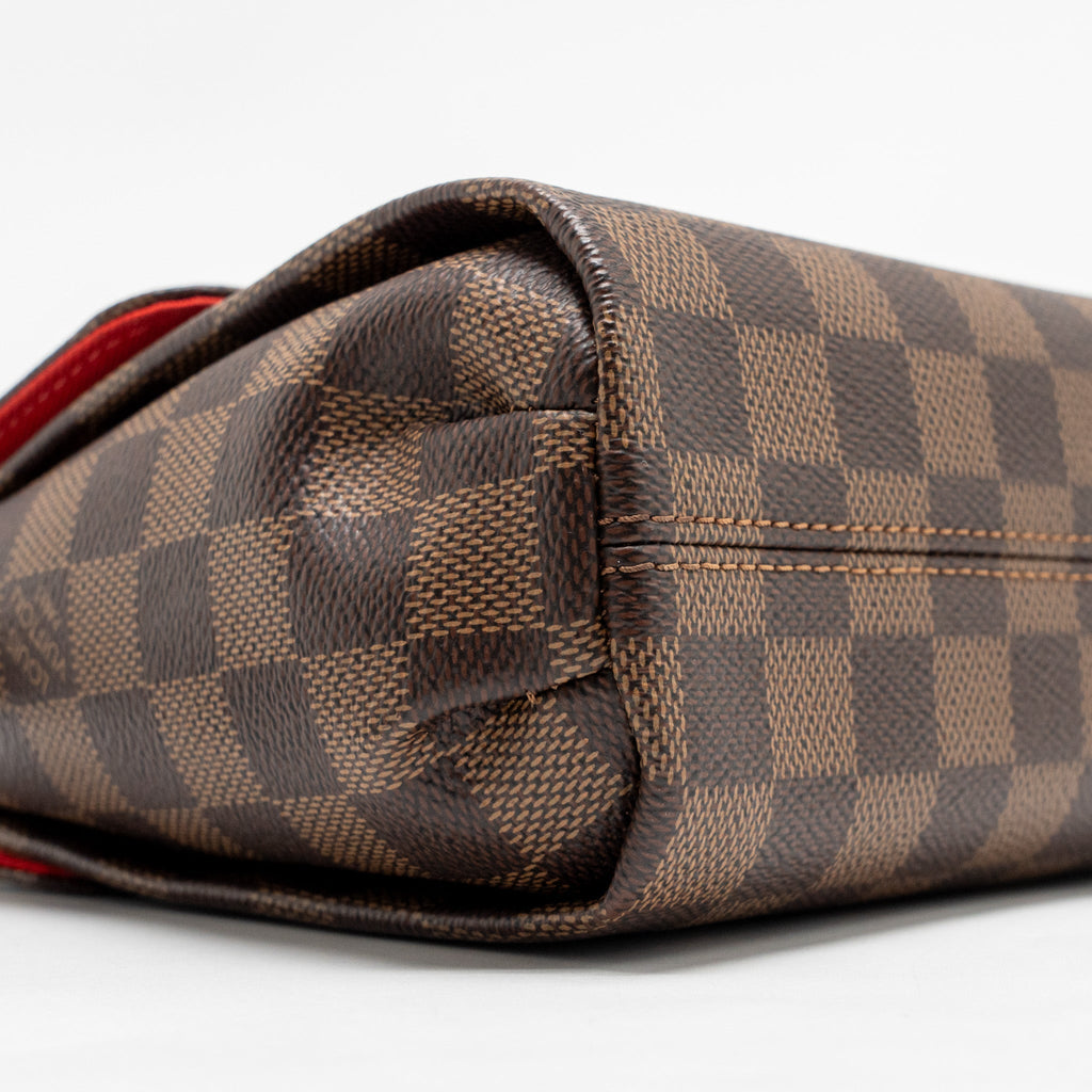 LOUIS VUITTON CROISETTE DAMIER EBENE CANVAS GHW