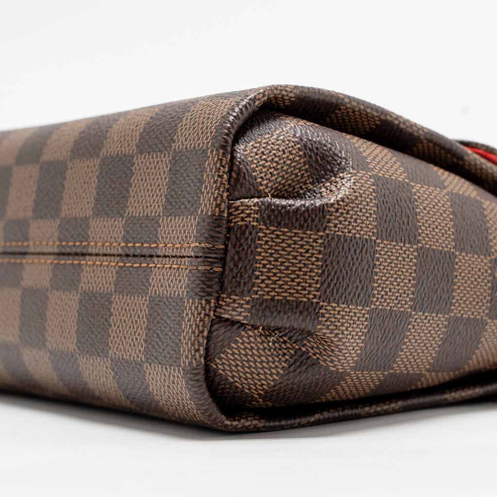 LOUIS VUITTON CROISETTE DAMIER EBENE CANVAS GHW