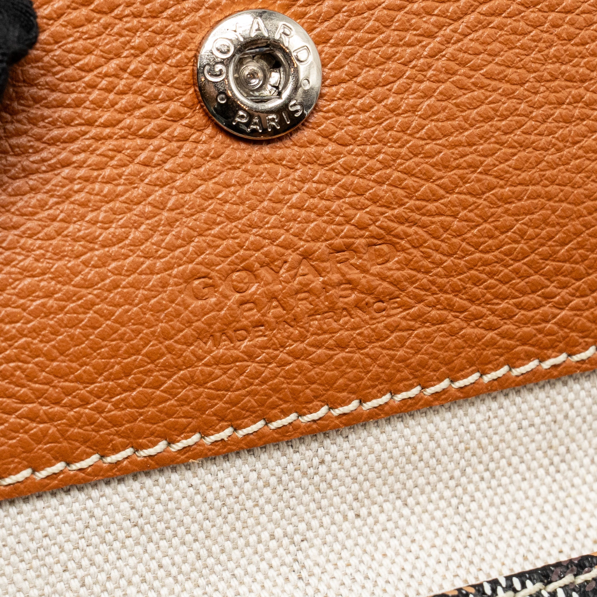 GOYARD SAINT LOUIS PM GOYARDINE CANVAS/CHEVROCHES CALFSKIN BLACK/TAN SHW