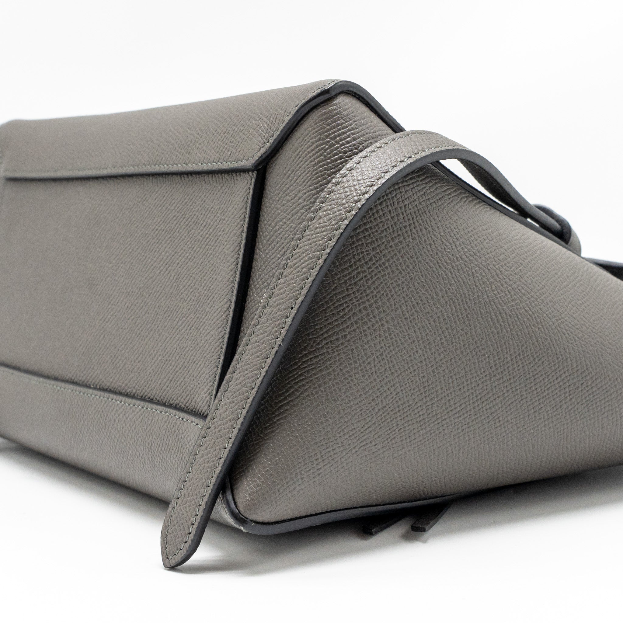 CELINE MICRO BELT BAG CALFSKIN DARK GREY GHW