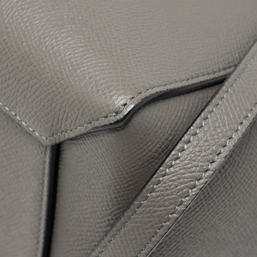 CELINE MICRO BELT BAG CALFSKIN DARK GREY GHW