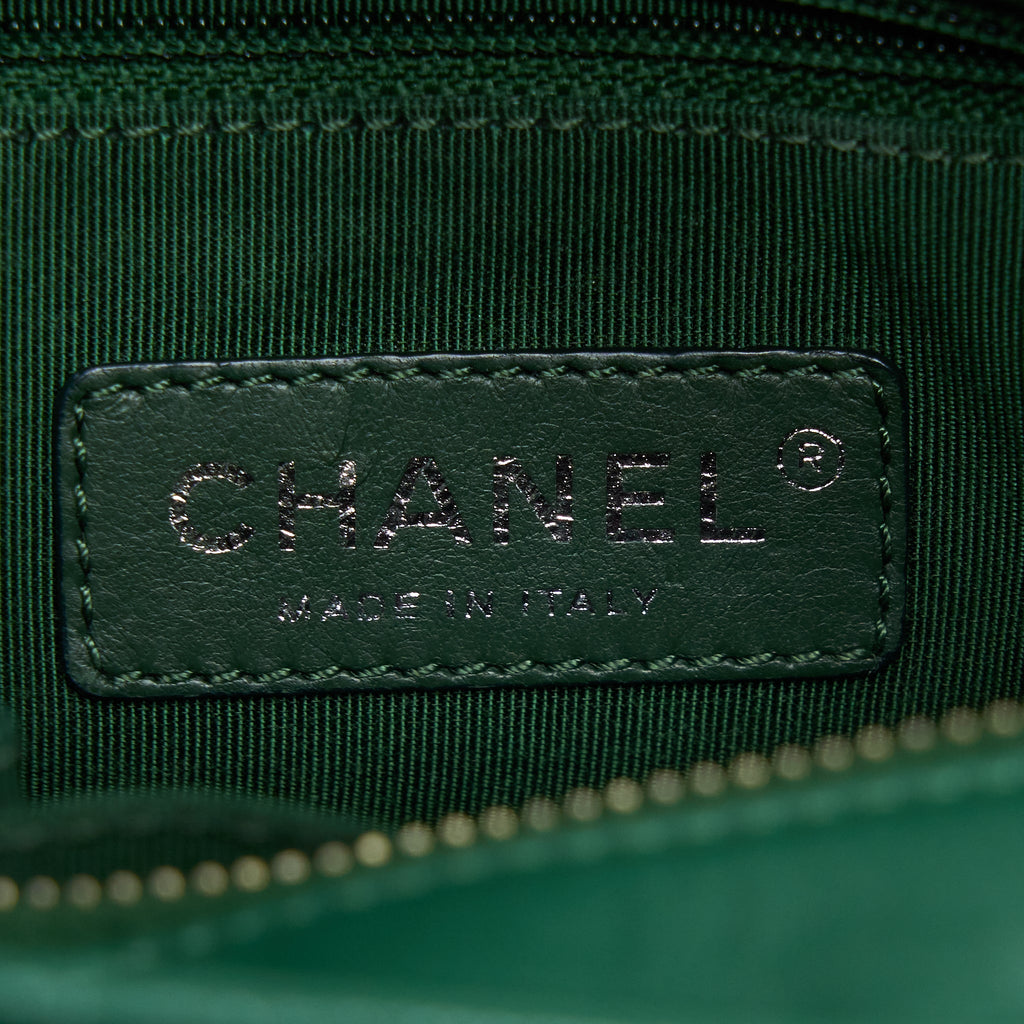 CHANEL SMALL GABRIELLE HOBO BAG GREEN MULTICOLOUR HARDWARE