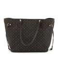 LOUIS VUITTON NEVERFULL MM MONOGRAM FABRIC DARK BROWN GHW