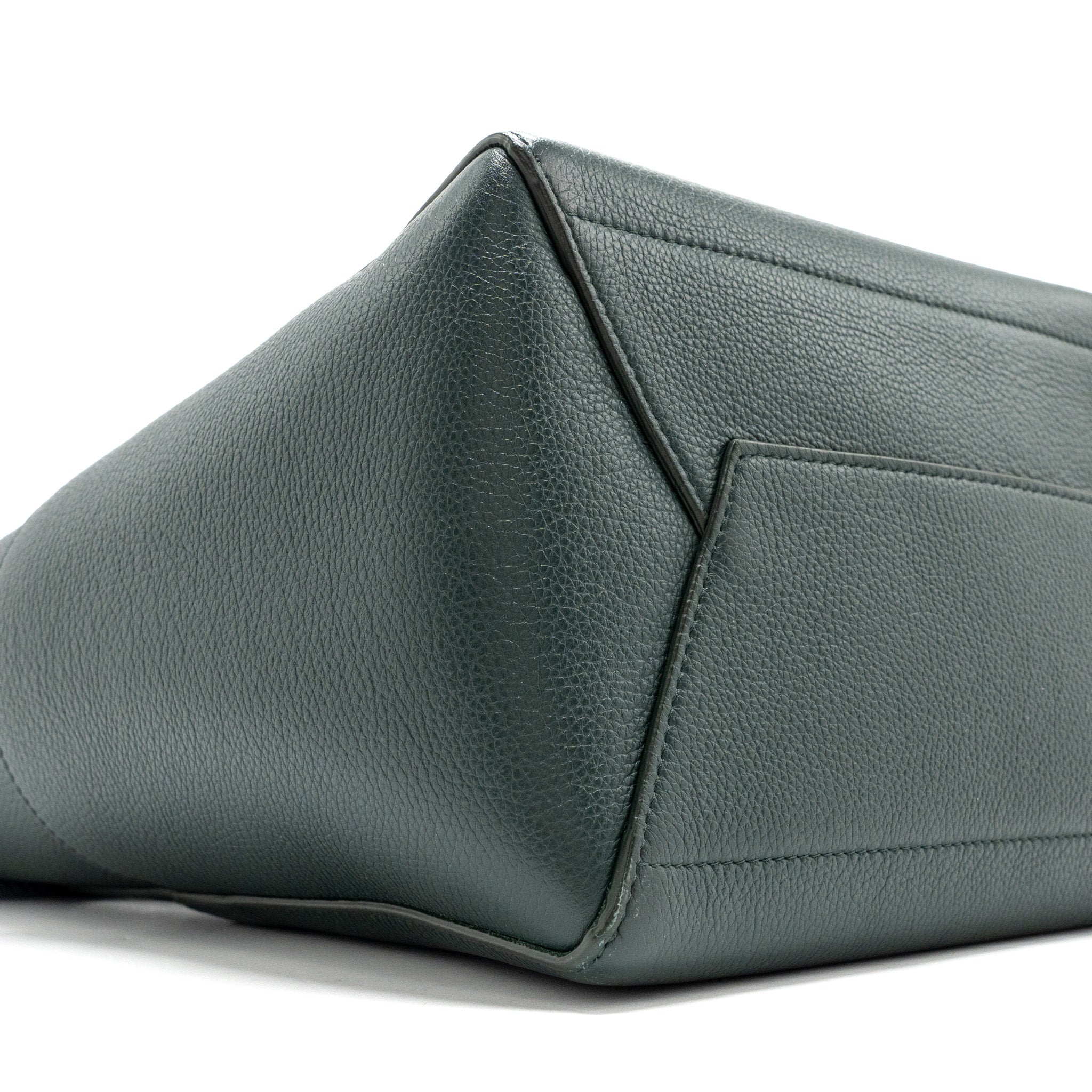CELINE SANGLE BUCKET BAG CALFSKIN DARK GREEN GHW