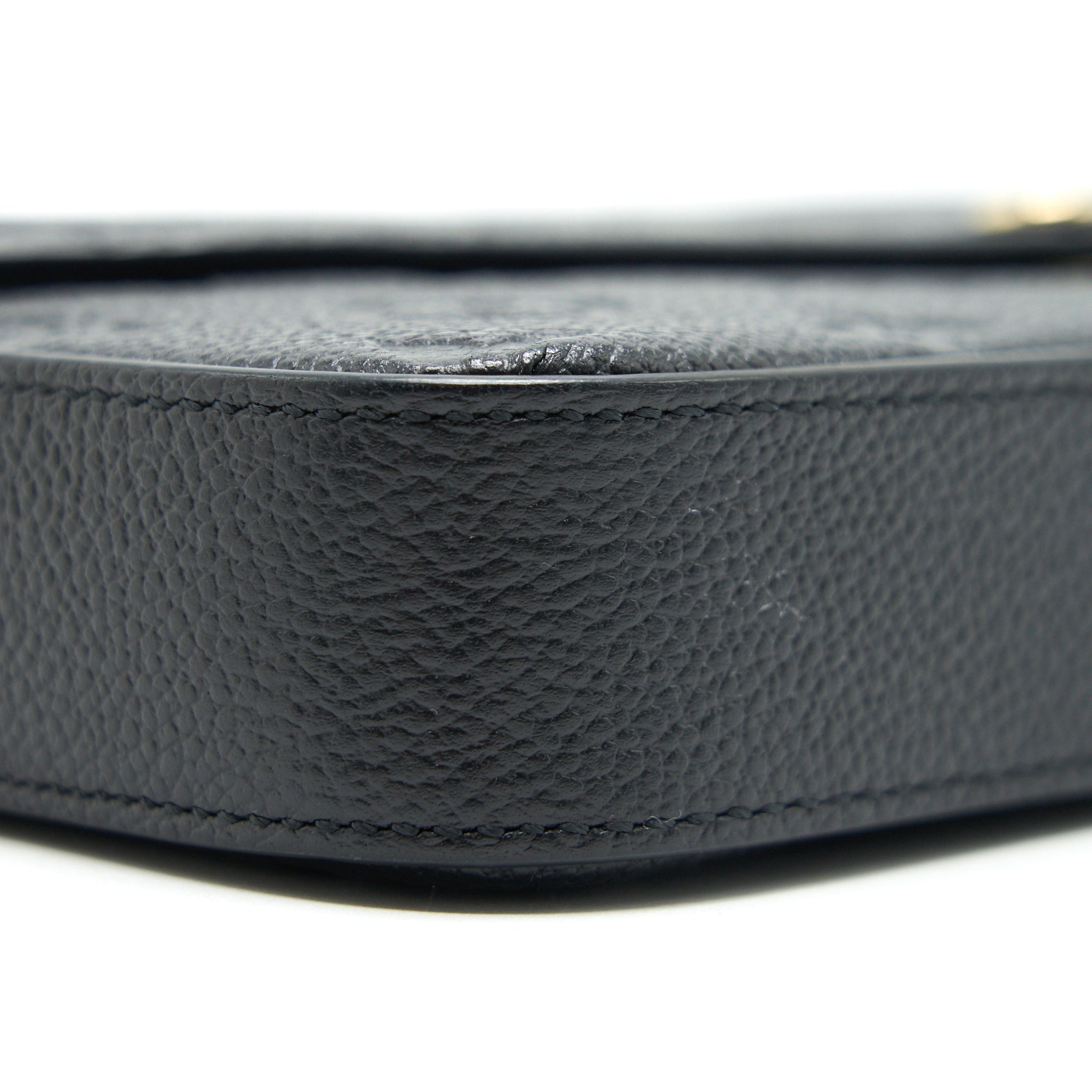 LOUIS VUITTON FELICIE POCHETTE MONOGRAM EMPREINTE LEATHER BLACK