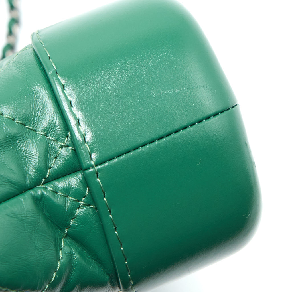 CHANEL SMALL GABRIELLE HOBO BAG GREEN MULTICOLOUR HARDWARE