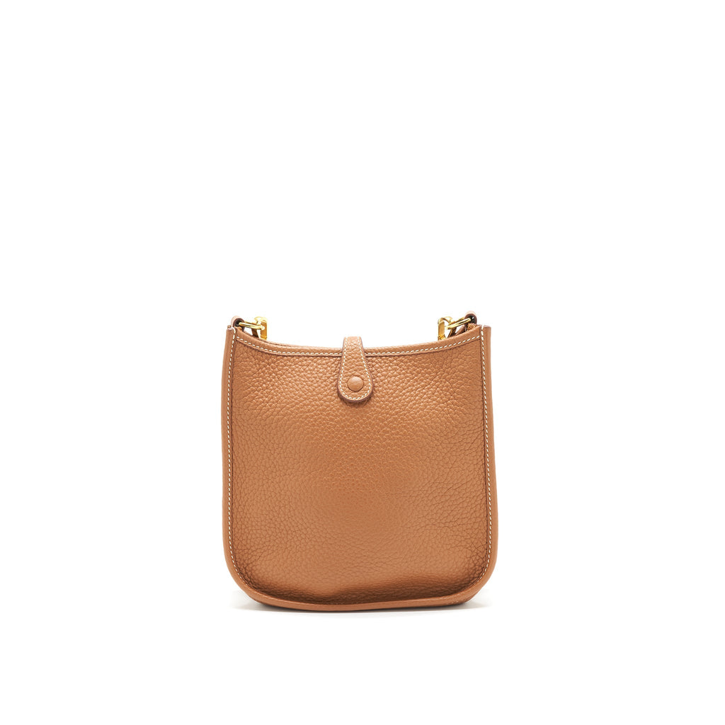 HERMES MINI EVELYNE GOLD WITH MULTI PATTERN STRAP GHW