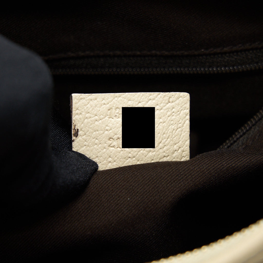 GUCCI ABBEY CANVAS LEATHER SHOULDER BAG