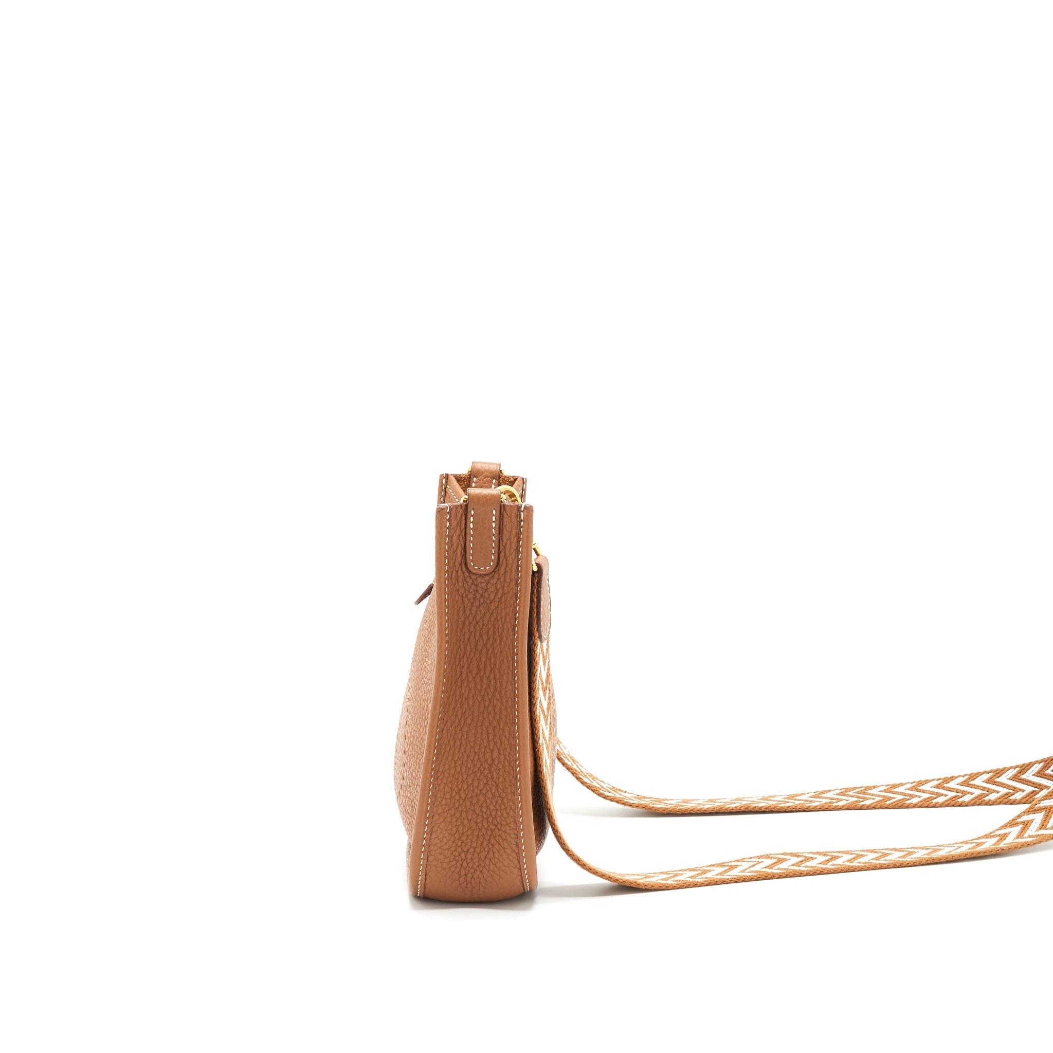 HERMES MINI EVELYNE GOLD WITH MULTI PATTERN STRAP GHW