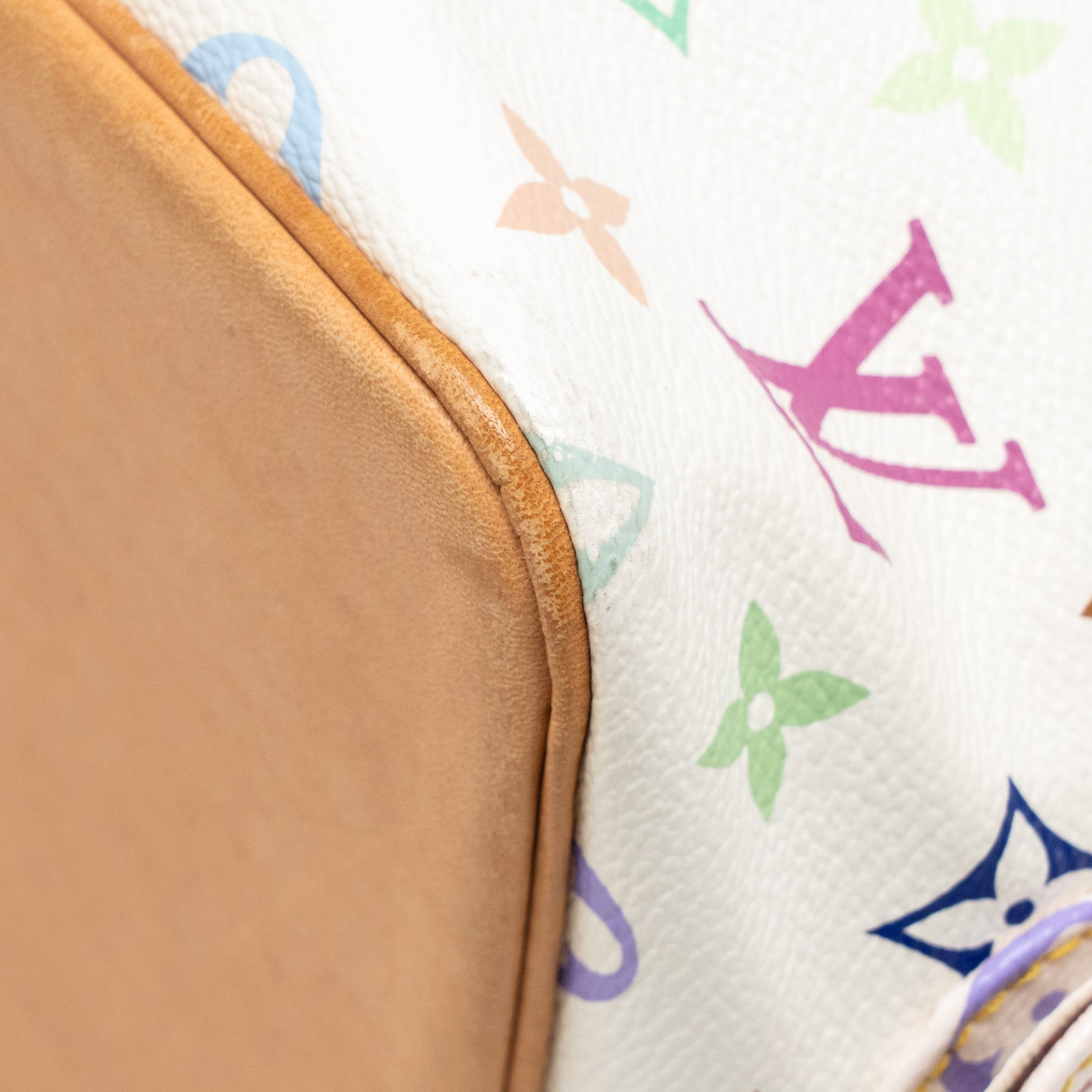 LOUIS VUITTON PETIT NOE MONOGRAM CANVAS WHITE / MULTICOLOUR GHW