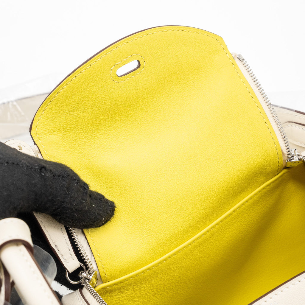 HERMES MINI LINDY SWIFT NATA / LIME SHW