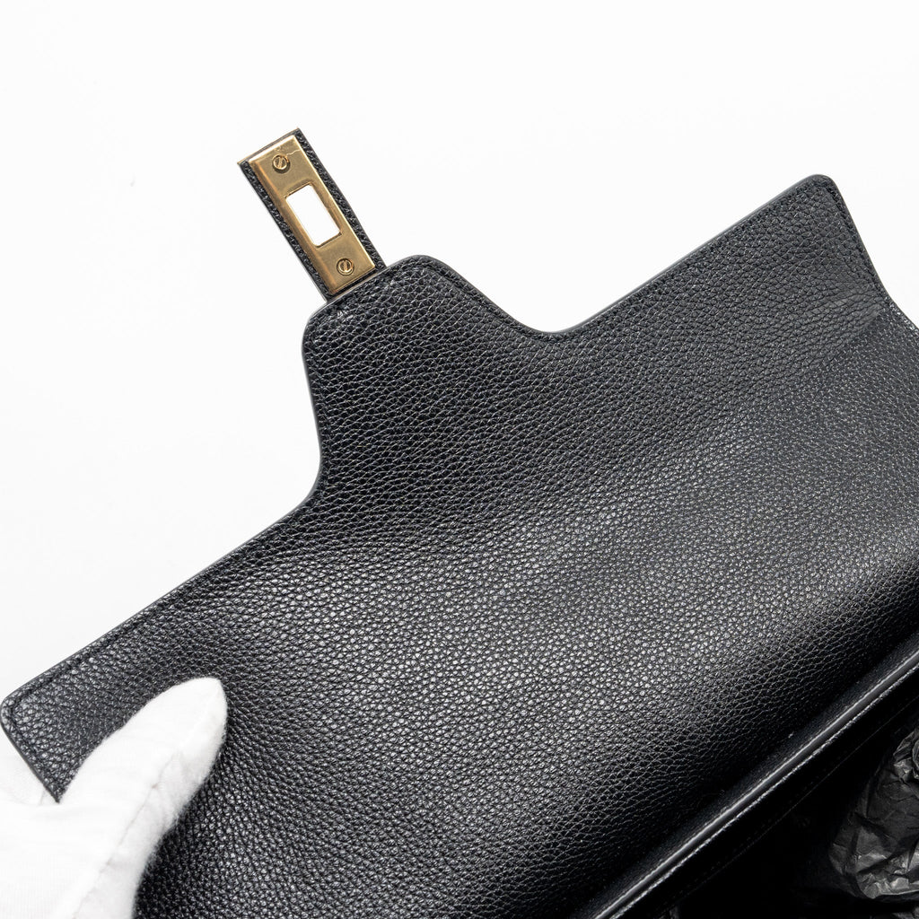 CELINE 16 BAG GRAINED CALFSKIN BLACK GHW