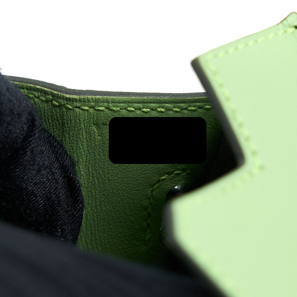 HERMES BIRKIN 25 SWIFT 3I VERT CRIQUET GHW