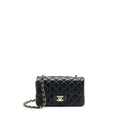CHANEL MINI RECTANGULAR LAMBSKIN BLACK LGHW(MICROCHIP)