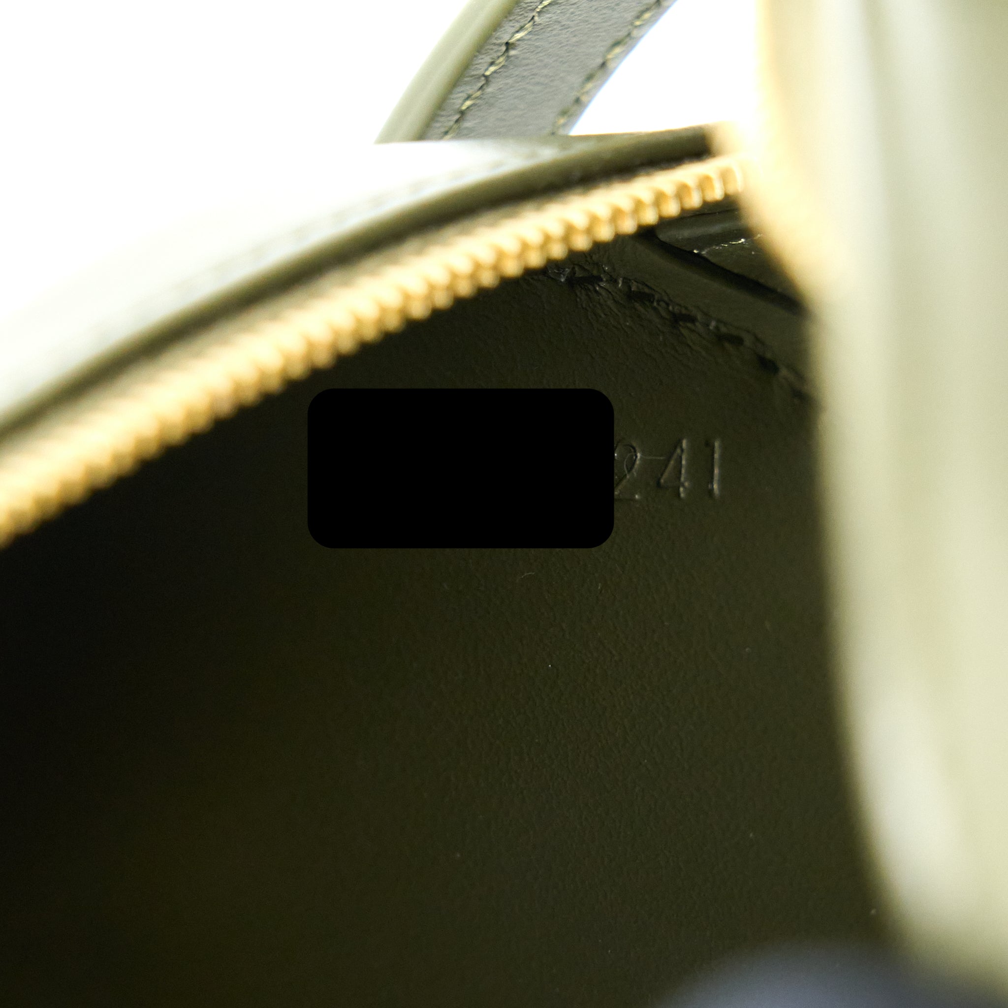 CELINE CROSSBODY OVAL PURSE CALFSKIN OLIVE GREEN GHW