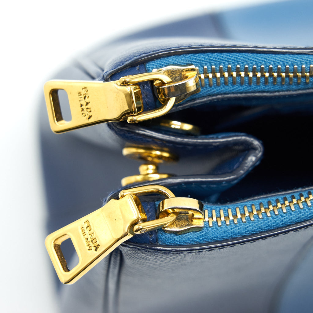 PRADA SAFFIANO TOTE BAG BLUE & NAVY