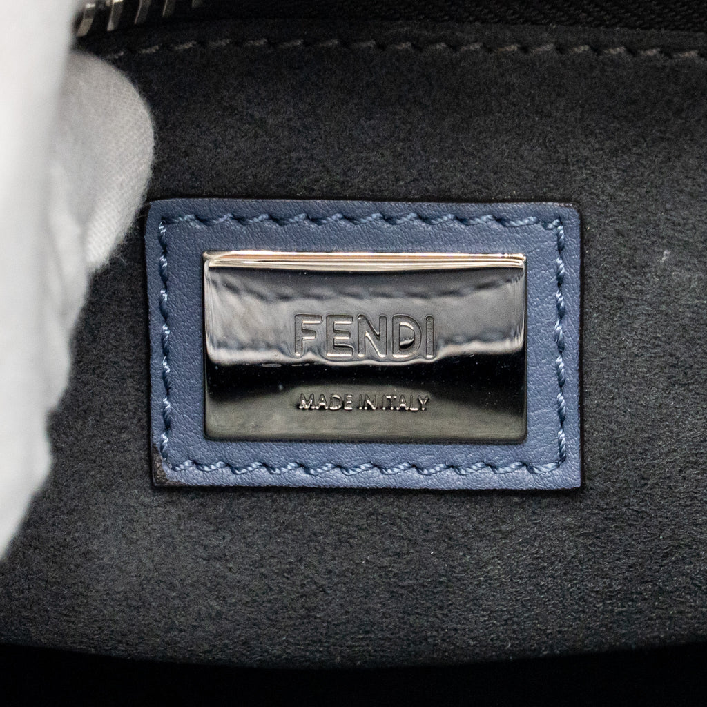 FENDI MEDIUM PEEKABOO CALFSKIN BLUE MULTICOLOUR HARDWARE