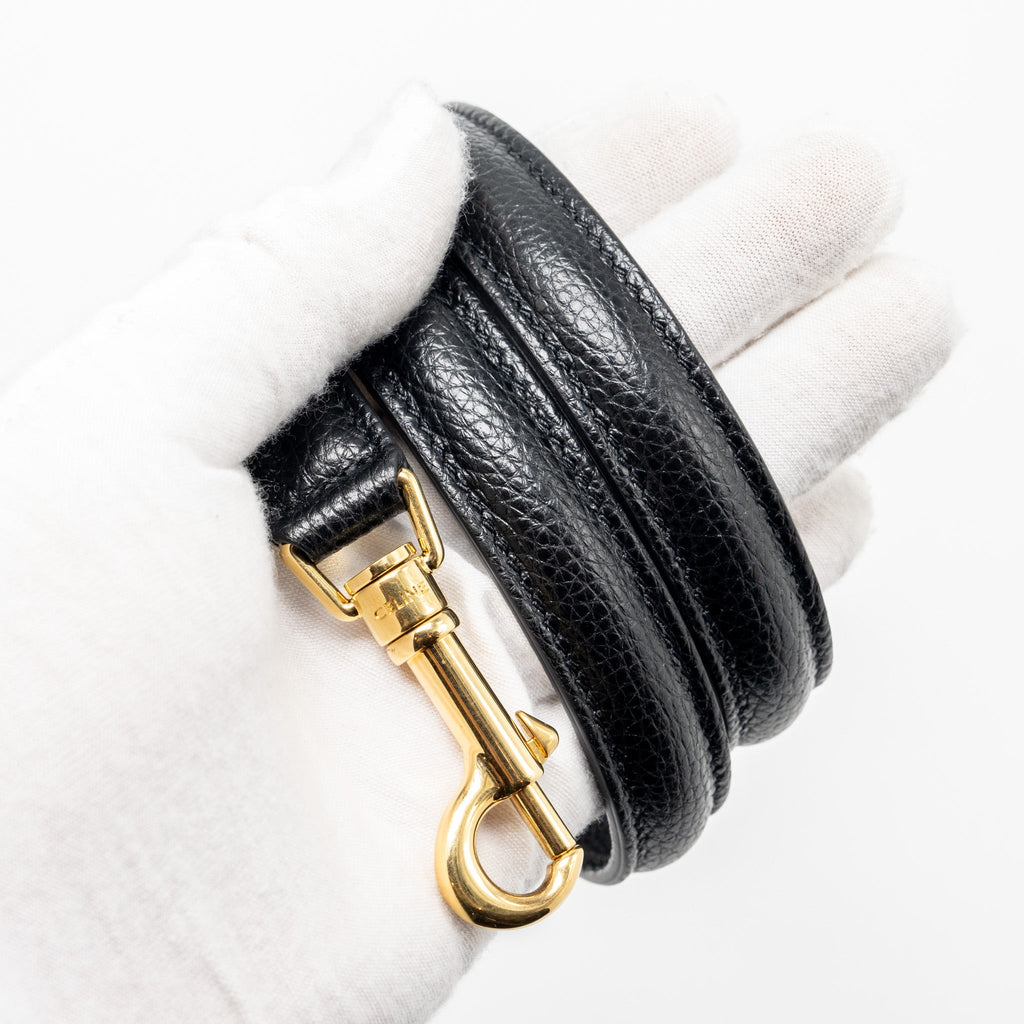CELINE 16 BAG GRAINED CALFSKIN BLACK GHW