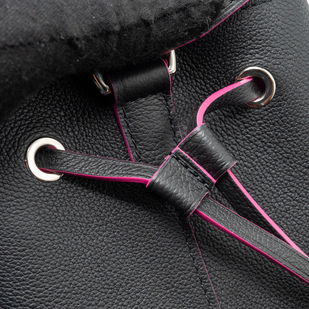 LOUIS VUITTON LOCKME BUCKET BAG CALFSKIN BLACK/PINK SHW