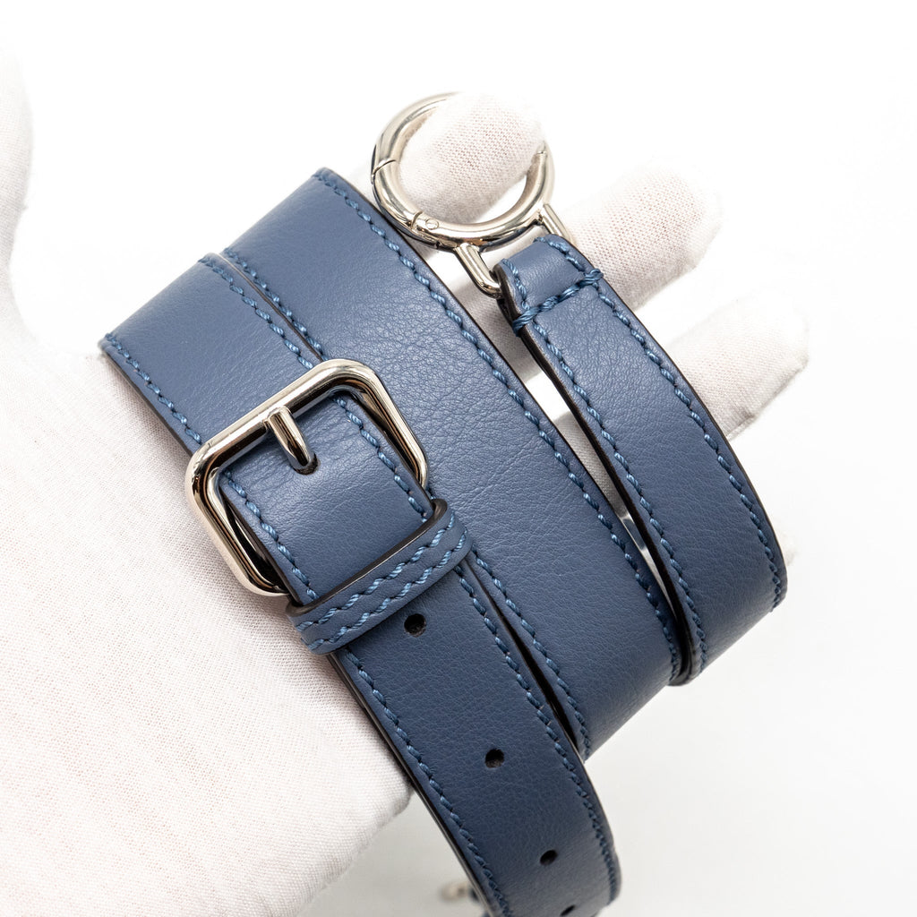 FENDI MEDIUM PEEKABOO CALFSKIN BLUE MULTICOLOUR HARDWARE