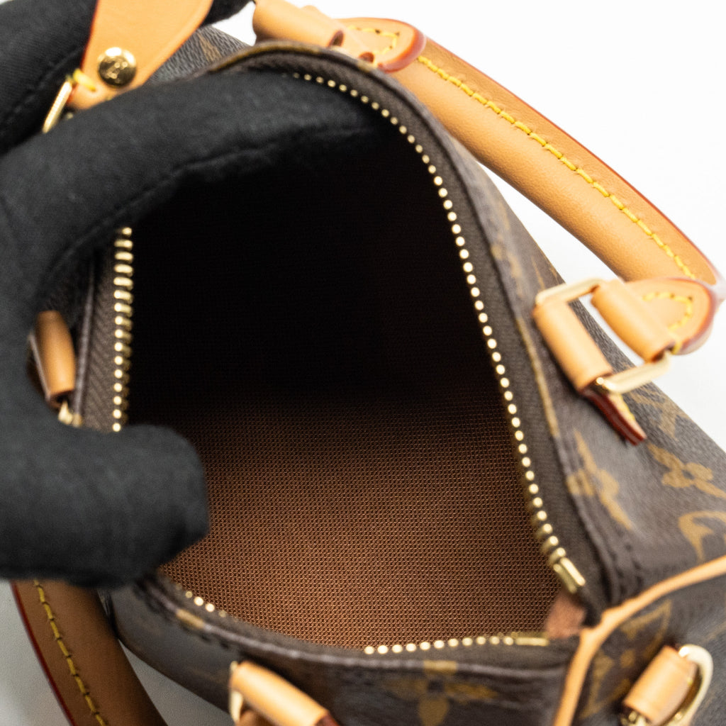 LOUIS VUITTON NANO SPEEDY MONOGRAM CANVAS GHW