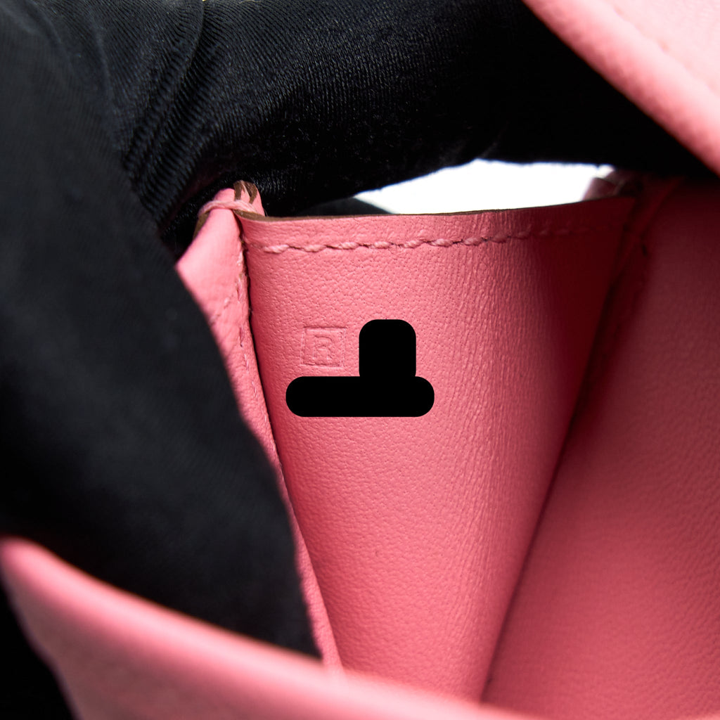 HERMES JIGE ELAN 29 CLUTCH EPSOM ROSE CONFETTI