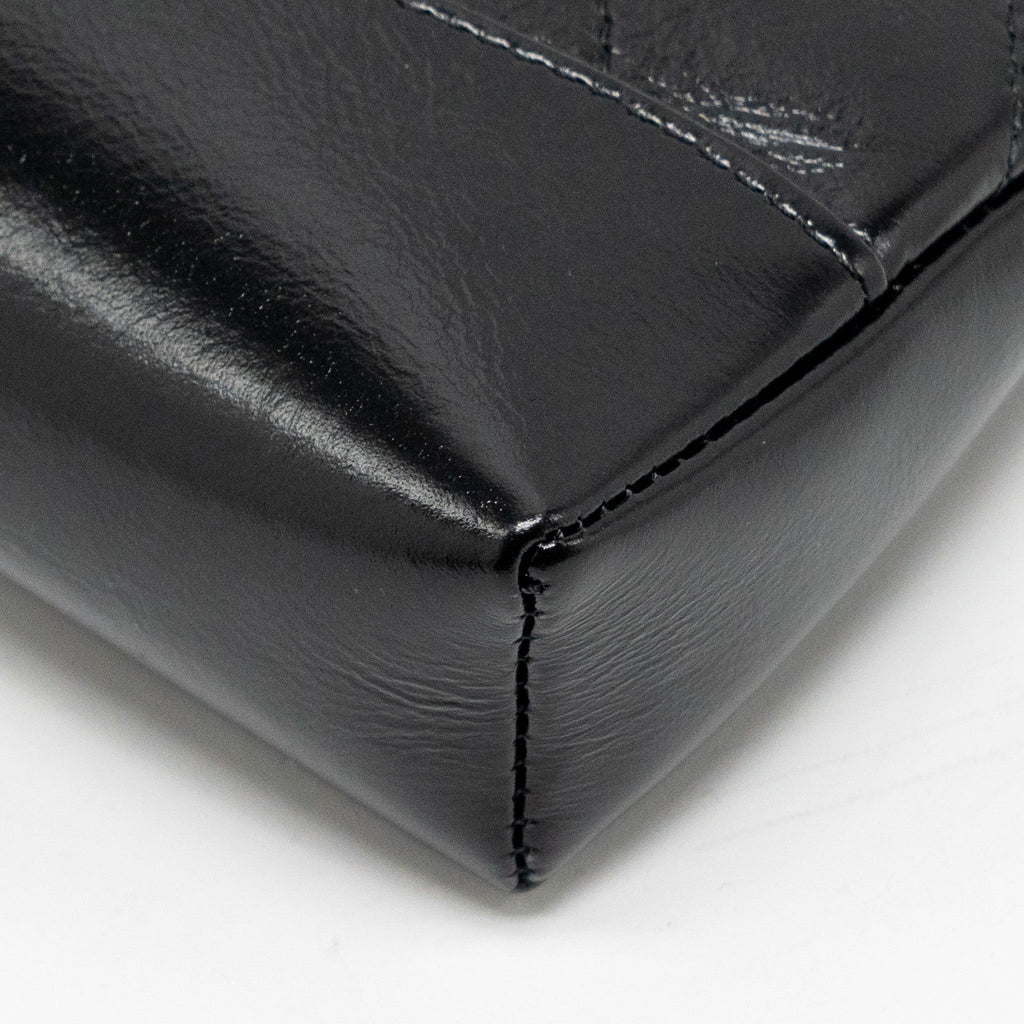 CHANEL 24C MINI 31 CLUTCH WITH CHAIN SHINY CALFSKIN BLACK LGHW (MICROCHIP)