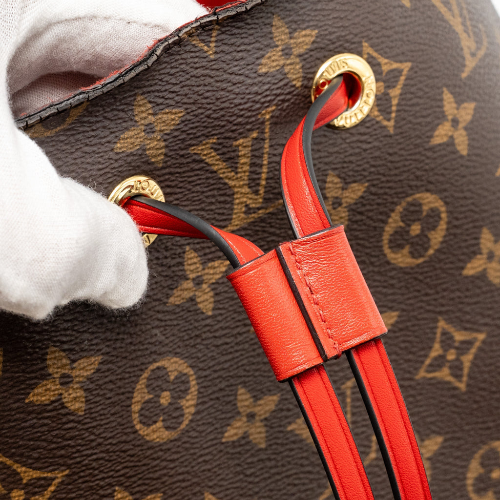 LOUIS VUITTON NEO NOE MONOGRAM CANVAS RED GHW