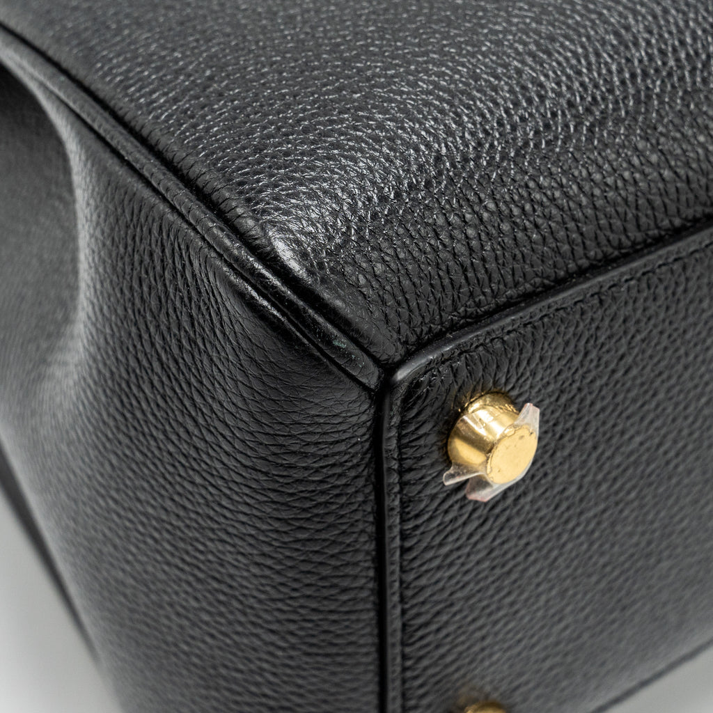 CELINE 16 BAG GRAINED CALFSKIN BLACK GHW