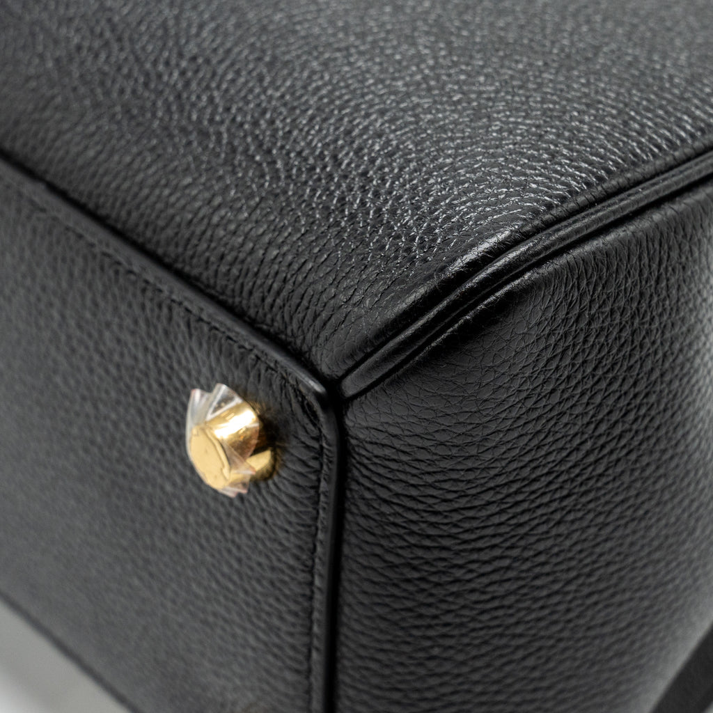 CELINE 16 BAG GRAINED CALFSKIN BLACK GHW