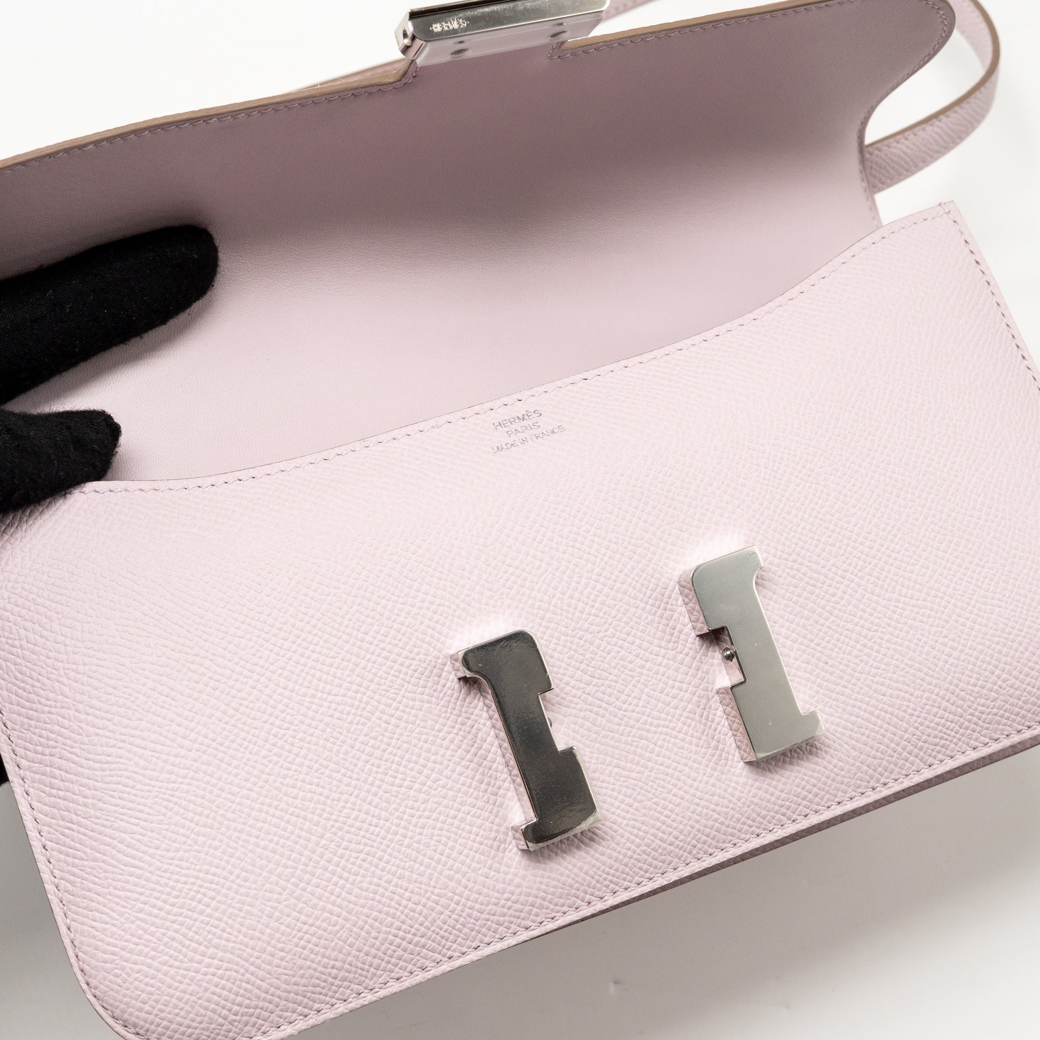HERMES CONSTANCE ELAN EPSOM MAUVE PALE SHW