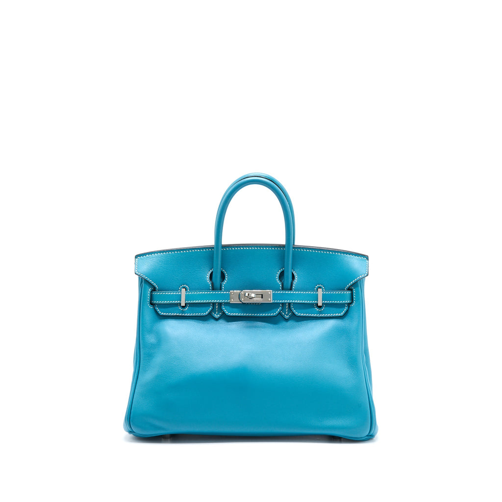 HERMES BIRKIN 25 SWIFT BLUE JEANS SHW
