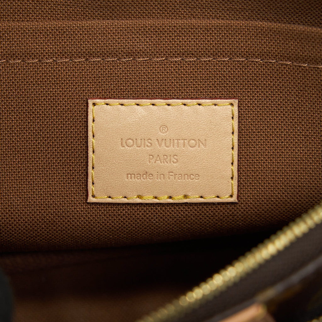 LOUIS VUITTON MULTI POCHETTE KAHKI STRAP MONOGRAM GHW