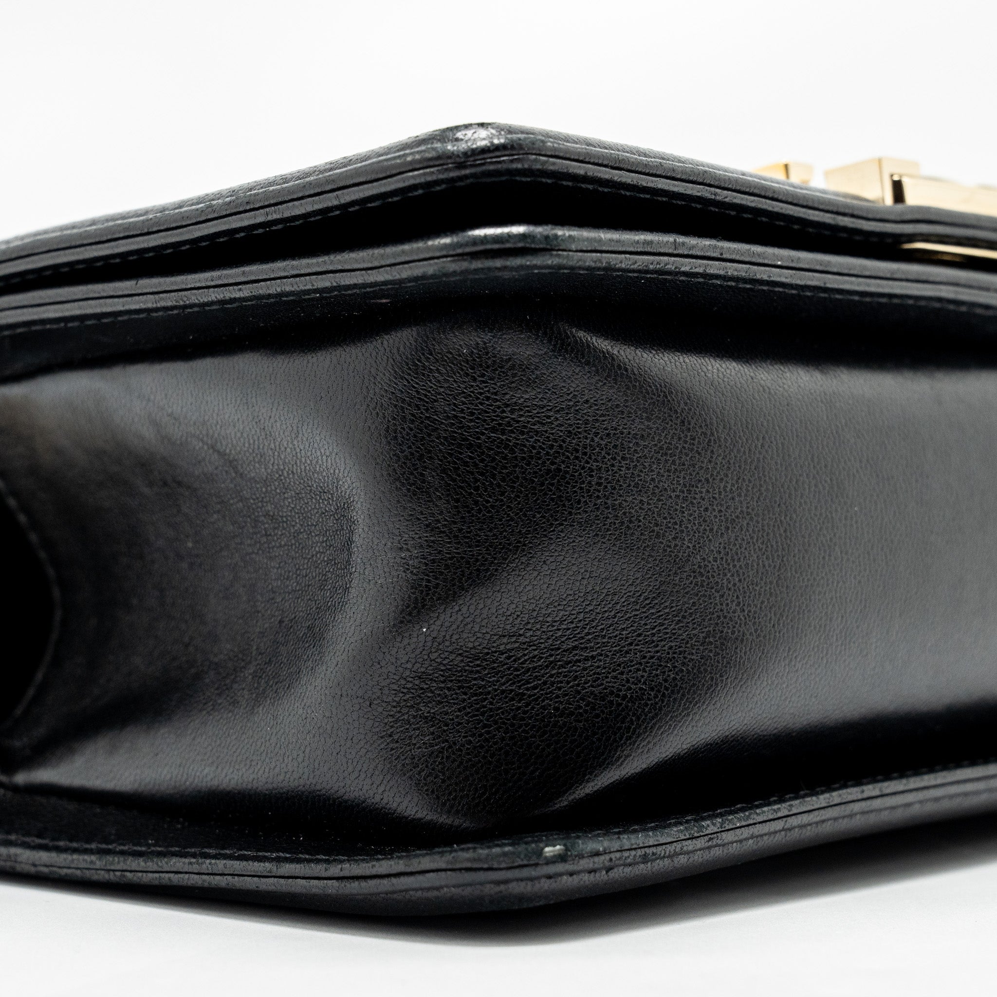 CHANEL SMALL BOY BAG LAMBSKIN BLACK GHW